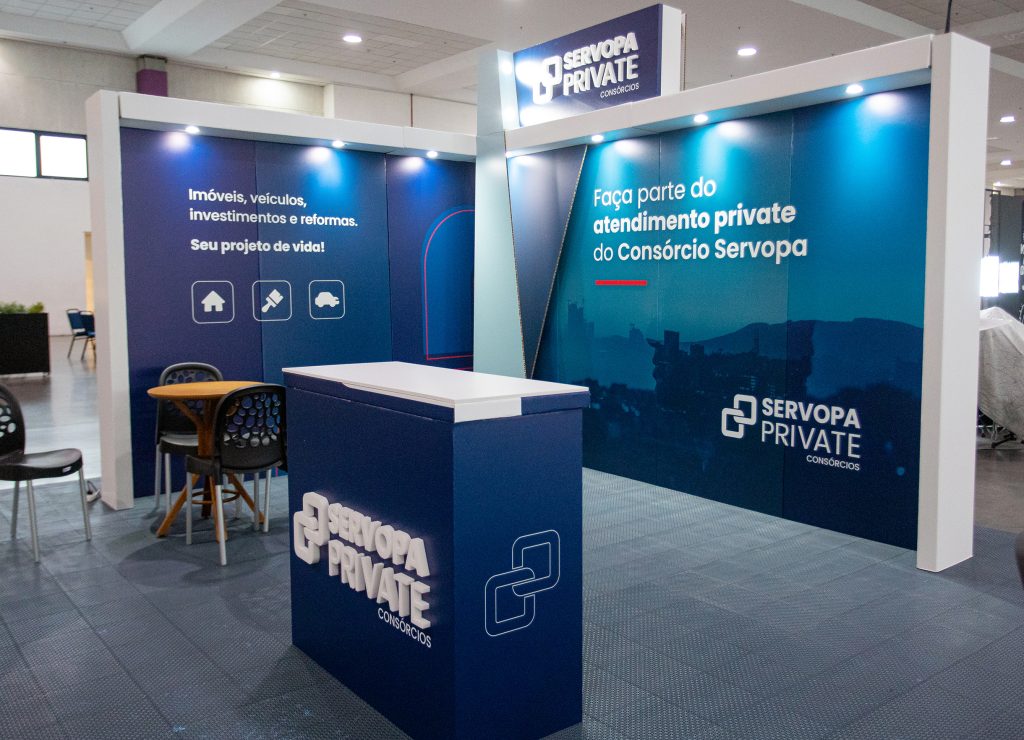 EasyStand produzido para a Servopa Consórcios.